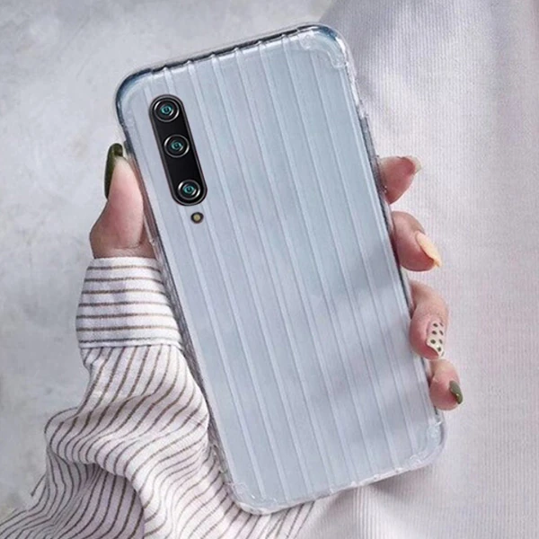 Xiaomi Mi 9 Pro  Trunk Lines ince Soft Silikon Kılıf-(5775) - Şeffaf 2