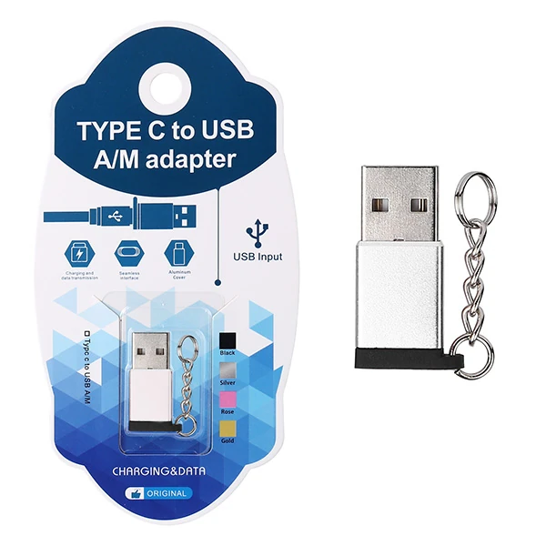 Ally USB 3.0 Erkek to USB 3.1 Type-C Dişi Dönüştürücü Başlık Adaptör-(5775) - Siyah