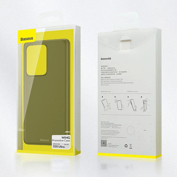 Baseus Wing Case Samsung Galaxy S20Ultra ince Matte PP Kılıf-(5775) - Şeffaf 2