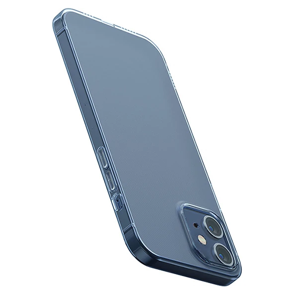 Baseus Simple Case İPhone 12 Mini 5.4 İnce Silikon Şeffaf Kılıf-(5775) - Şeffaf 2