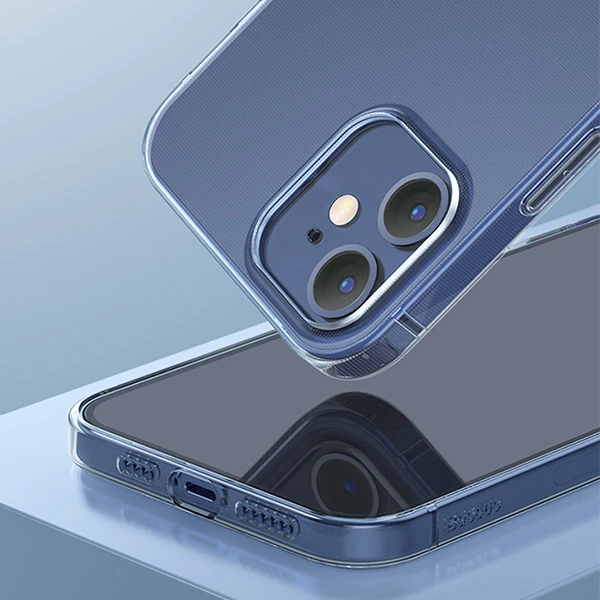Baseus Simple Case İPhone 12 Mini 5.4 İnce Silikon Şeffaf Kılıf-(5775) - Şeffaf 2