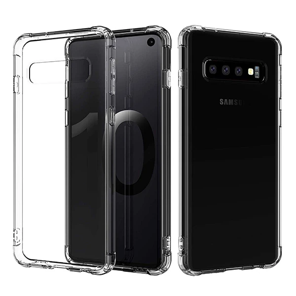 Ally Sm Galaxy S10 Anti-Drop Darbe Emici Silikon Kılıf-(5775) - Şeffaf 2