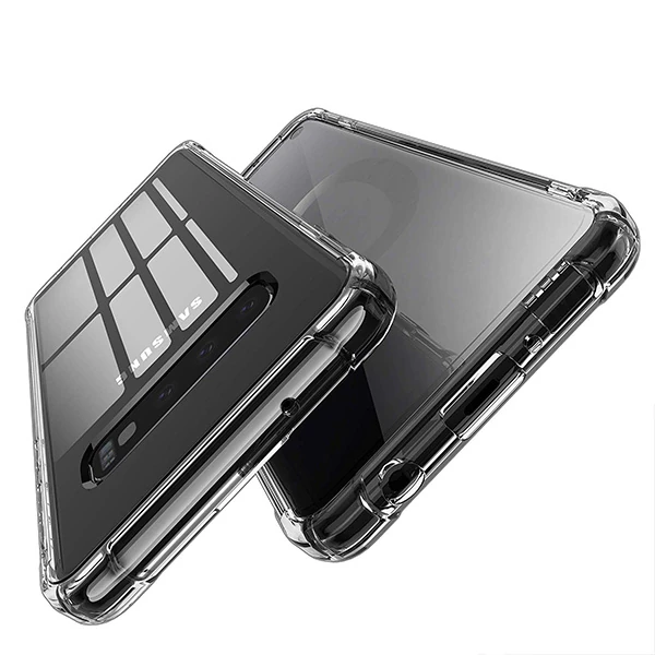 Ally Sm Galaxy S10 Anti-Drop Darbe Emici Silikon Kılıf-(5775) - Şeffaf 2