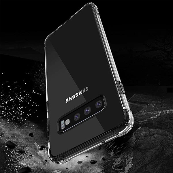 Ally Sm Galaxy S10 Anti-Drop Darbe Emici Silikon Kılıf-(5775) - Şeffaf 2