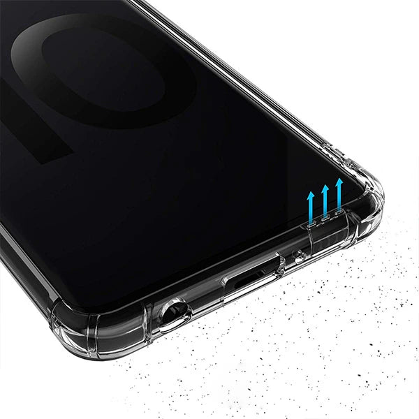 Ally Sm Galaxy S10 Anti-Drop Darbe Emici Silikon Kılıf-(5775) - Şeffaf 2