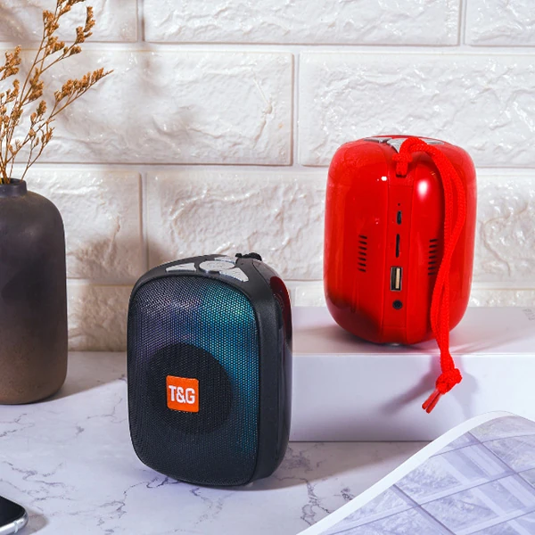 T&G TG609 Kablosuz Wireless Bluetooth 5.0 Speaker Hoparlör-(5775) - Kırmızı