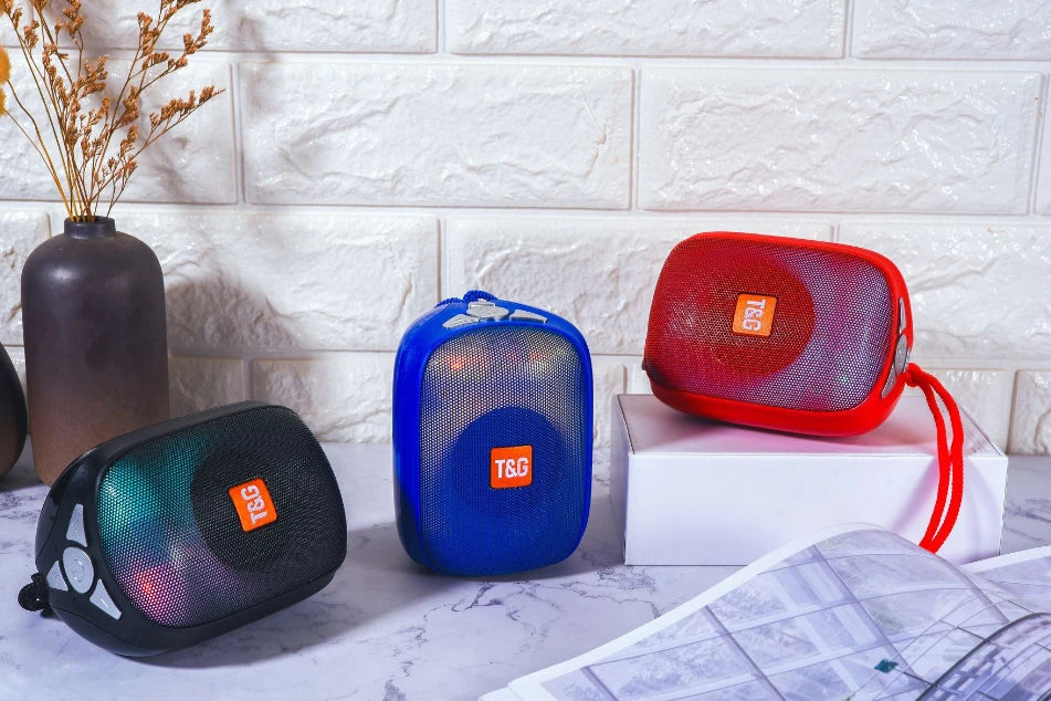 T&G TG609 Kablosuz Wireless Bluetooth 5.0 Speaker Hoparlör-(5775) - Kırmızı