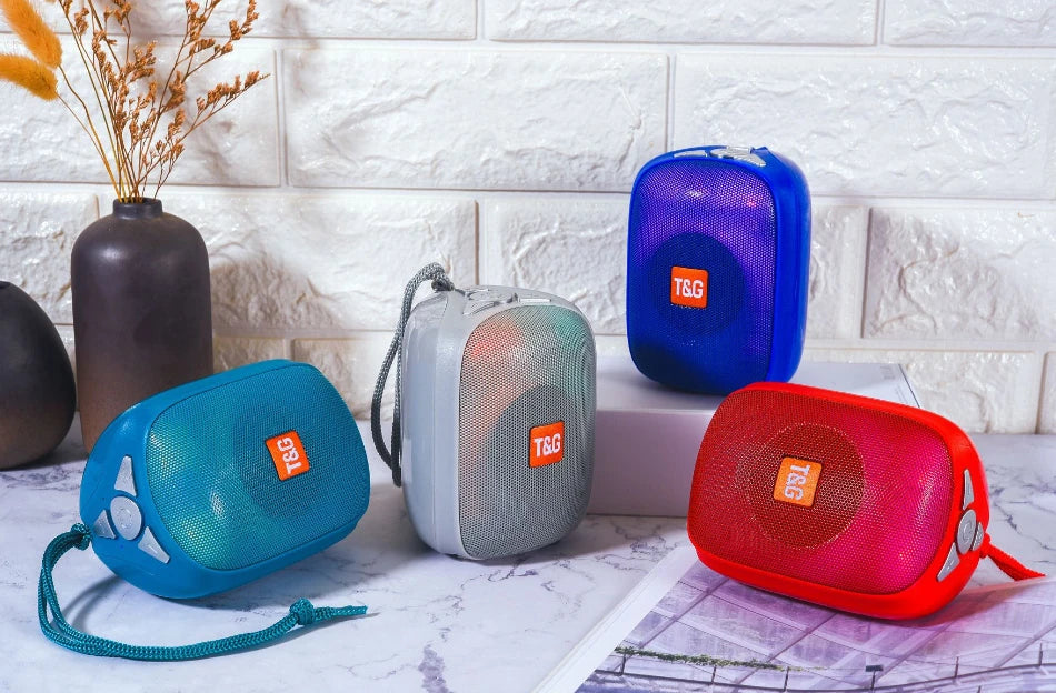 T&G TG609 Kablosuz Wireless Bluetooth 5.0 Speaker Hoparlör-(5775) - Kırmızı