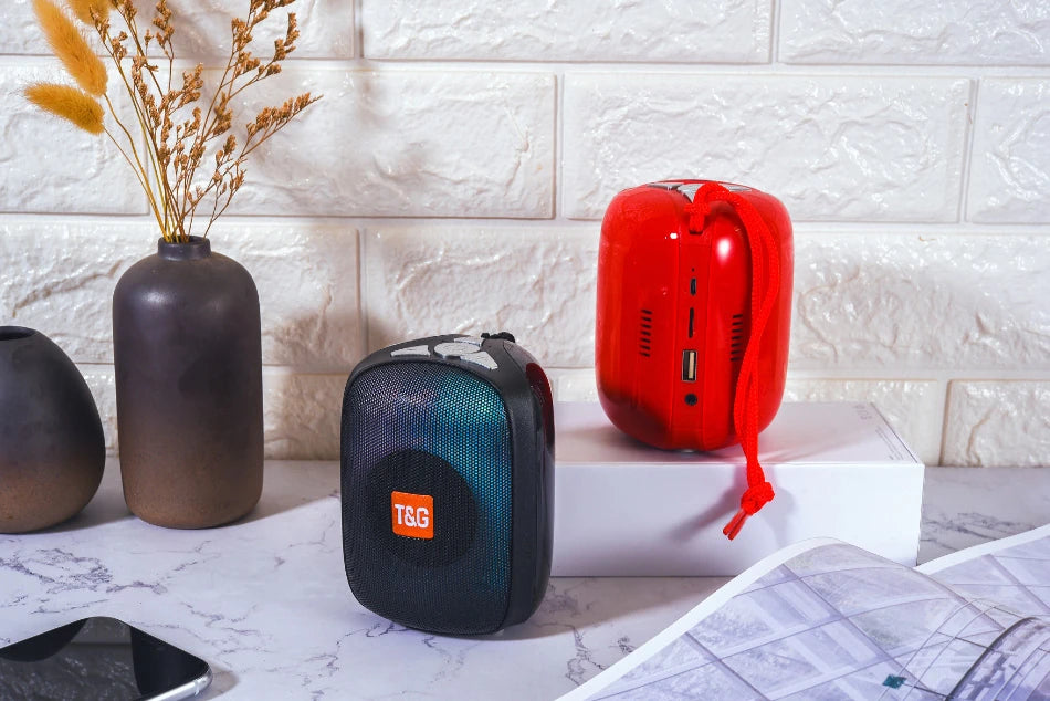 T&G TG609 Kablosuz Wireless Bluetooth 5.0 Speaker Hoparlör-(5775) - Kırmızı