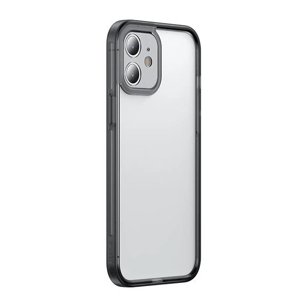 Baseus iPhone 12 Mini Kamera Lens Koruyuculu Frame Kılıf-(5775) - Beyaz