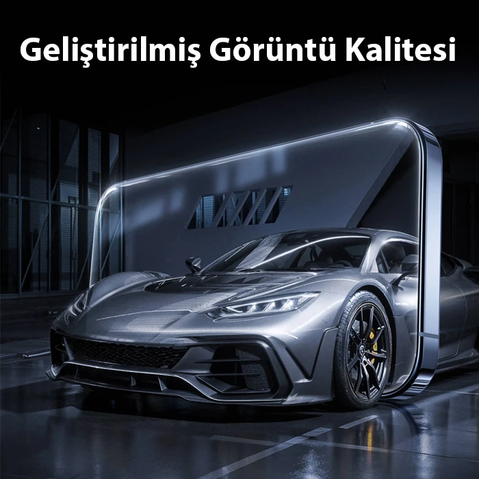 Baseus Crystalline iPhone 14 Plus/13 Pro Max için Parlama Önleyici Tempered Cam Ekran Koruyucu-(5775) - Şeffaf 2