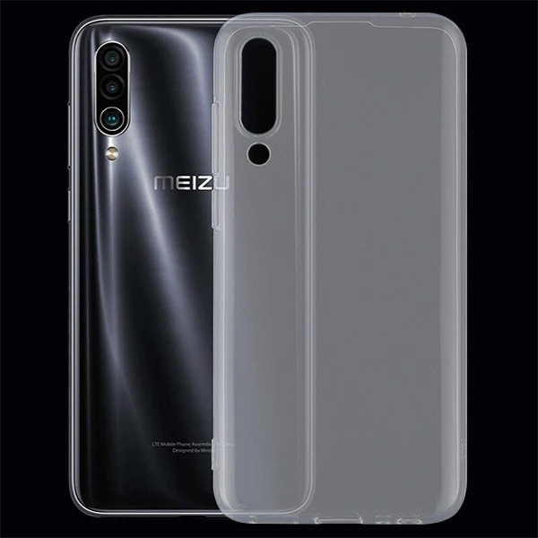 Meizu 16XS  Kamera Korumalı Fit Silikon Kılıf-(5775) - Şeffaf 2