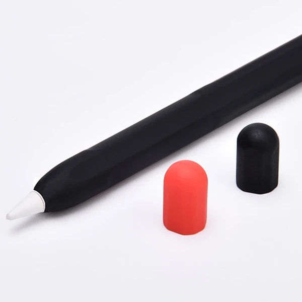 Ally Apple Pencil 2 İçin Koruyucu Kaymaz Silikon Kılıf-(5775) - Siyah