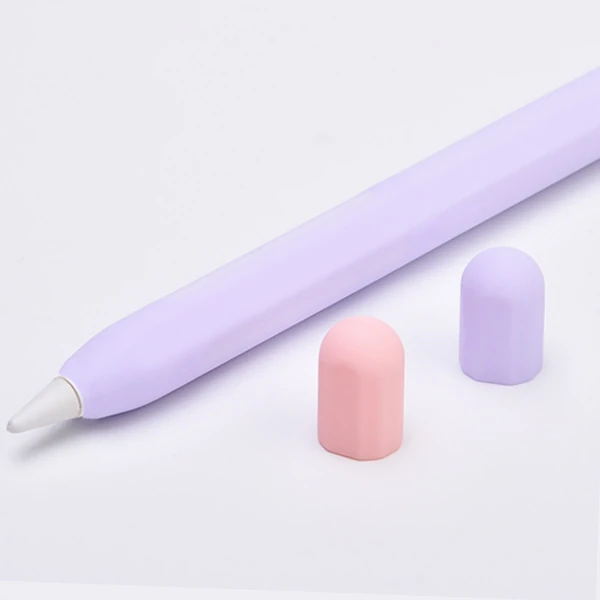Ally Apple Pencil 2 İçin Koruyucu Kaymaz Silikon Kılıf-(5775) - Siyah