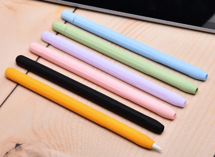 Ally Apple Pencil 2 İçin Koruyucu Kaymaz Silikon Kılıf-(5775) - Siyah