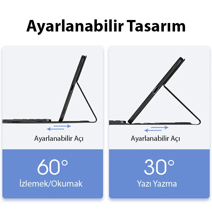 Dux Ducis SM Galaxy Tab S8/S7 Bluetooth Klavye Touchpad Kılıf X700-X706-T870-T875-T876B-(5775) - Siyah