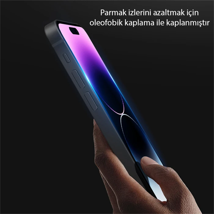 Dux Ducis iPhone 14 Pro Max 6.7 Full Kaplama Cam Ekran Koruyucu-(5775) - Siyah