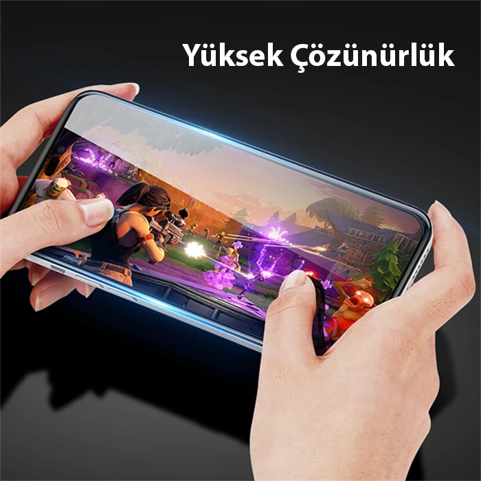 Dux Ducis iPhone 14 Pro Max 6.7 Full Kaplama Cam Ekran Koruyucu-(5775) - Siyah