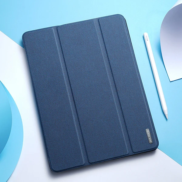 DUX DUCİS iPad Pro 12.9 (2021-2020-2018 )Kılıf Kalem Yerli Soft Tpu Mıknatıslı Domo Series Kılıf-(5775) - Pembe