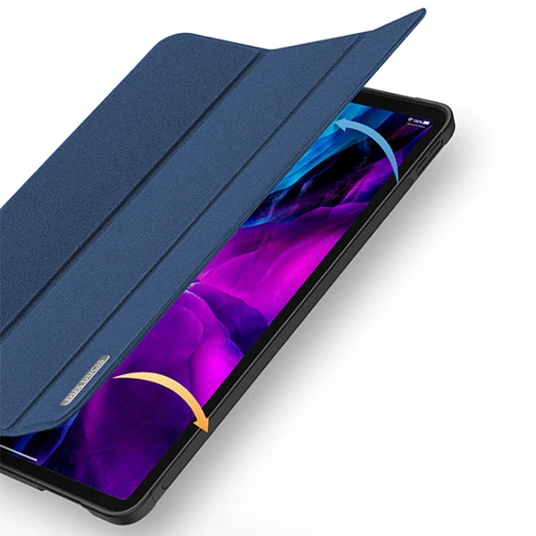 DUX DUCİS iPad Pro 12.9 (2021-2020-2018 )Kılıf Kalem Yerli Soft Tpu Mıknatıslı Domo Series Kılıf-(5775) - Pembe