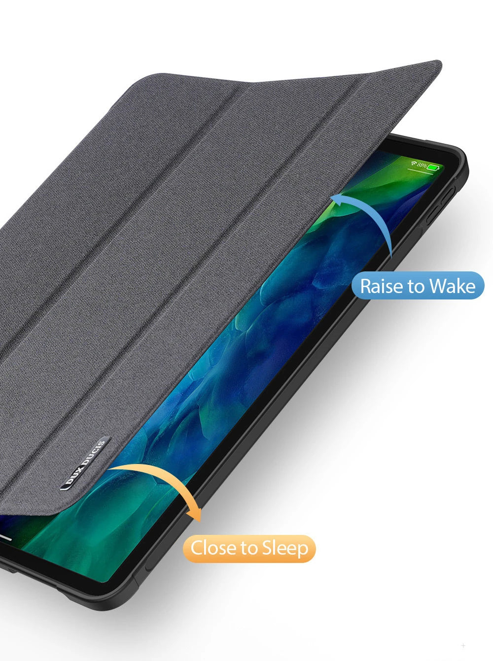 DUX DUCİS iPad Pro 12.9 (2021-2020-2018 )Kılıf Kalem Yerli Soft Tpu Mıknatıslı Domo Series Kılıf-(5775) - Pembe