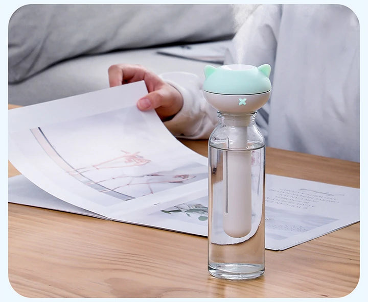 Baseus Magic wand Ev Ofis Nemlendirici Aroma Yayıcı+ Gece Lambası-(5775) - Pembe