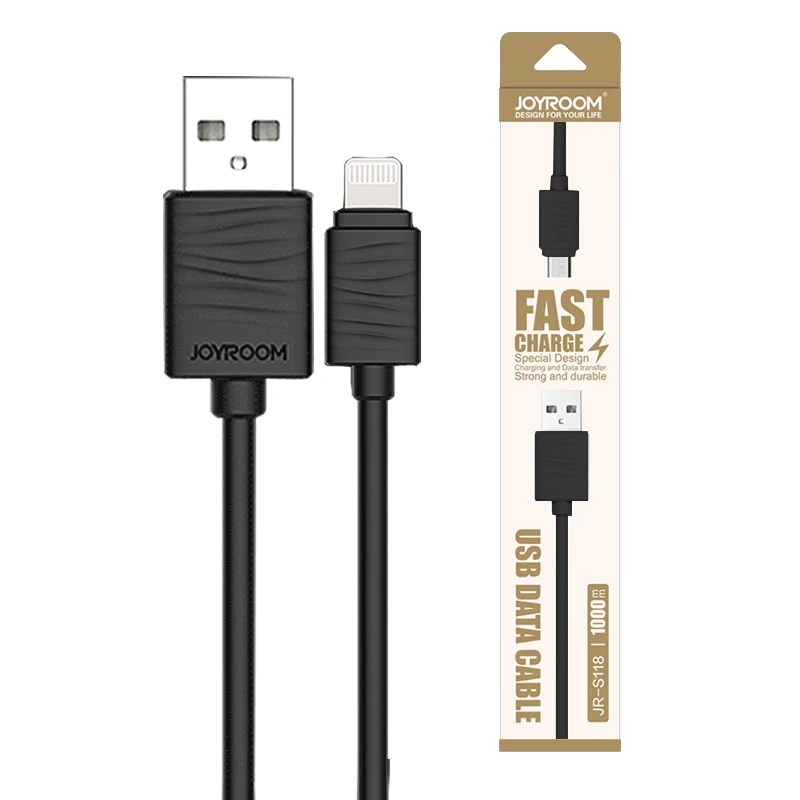 Joyroom İphone Lightning  1metre Hızlı Şarj Usb Kablo-(5775) - Siyah