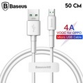 Baseus Mini White Micro USB 4A OPPO VIVO Dash Usb Şarj Kablosu 0.5cm-(5775) - Beyaz