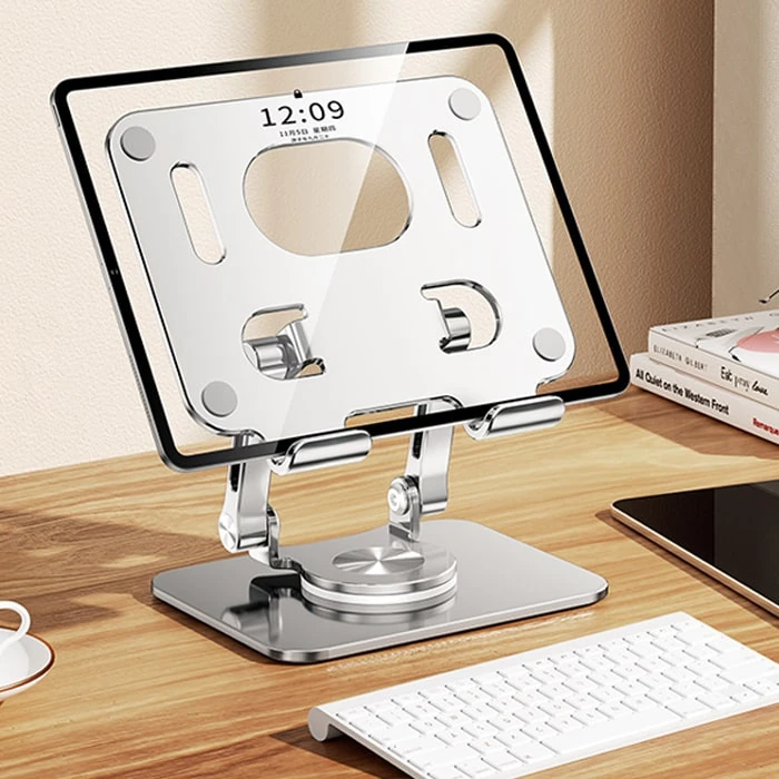Ally H07 Katalanabilir Alüminyum Tablet ve Telefon Tutucu Standı-(5775) - Gri