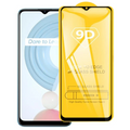 Ally OPPO Realme C21 Full Glue-Tempered Cam Ekran Koruyucu-(5775) - Siyah