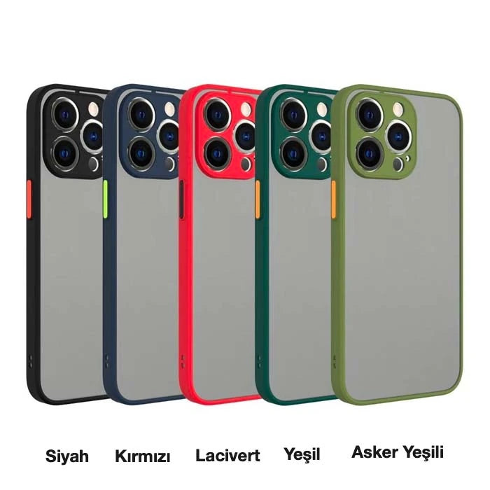 iPhone 13 Pro Max 6.7inç Kamera Korumalı Premium Silikon Kılıf-(5775) - Yeşil