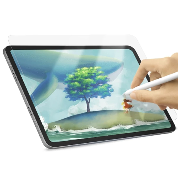 ALLY iPad Mini 6 (2021) ve Mini 7 (2024) Paper Like Film Darbe Emici Pet Ekran Koruyucu-(5775) - Şeffaf 2