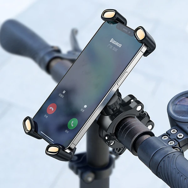 Baseus Quick to take 360 Derece Dönebilen Bisiklet ve Motosiklet Telefon Tutucu-(5775) - Siyah