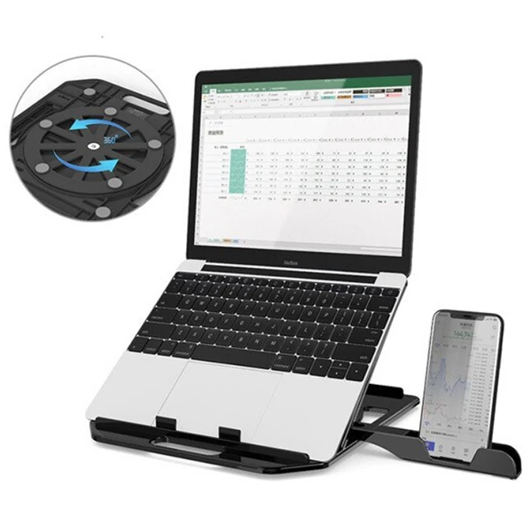ALLY Yükseklik Ayarlı Dizüstü Laptop-Tablet Standı Telefon Tutucu-(5775) - Beyaz