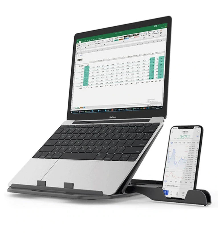 ALLY Yükseklik Ayarlı Dizüstü Laptop-Tablet Standı Telefon Tutucu-(5775) - Beyaz