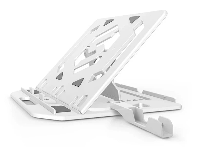 ALLY Yükseklik Ayarlı Dizüstü Laptop-Tablet Standı Telefon Tutucu-(5775) - Beyaz