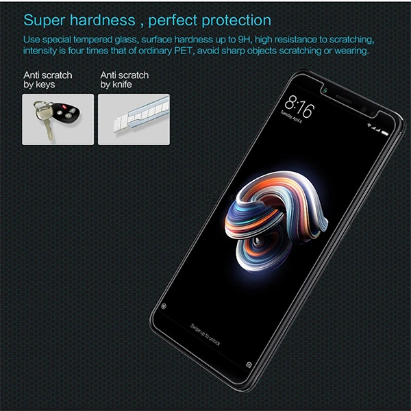 Xiaomi Redmi 5+ Plus Kırılmaz Cam Ekran Koruyucu-(5775) - Şeffaf 2