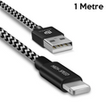 Dux Ducis K-One Cable İPhone  Usb Şarj Kablosu 1 METRE-(5775) - Siyah