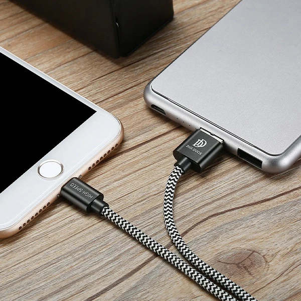 Dux Ducis K-One Cable İPhone  Usb Şarj Kablosu 1 METRE-(5775) - Siyah