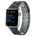 Ally Apple Watch 7-8 45mm 6-5-4 44mm Kayış Kordon Metal Milano Loop Kamuflaj 3-2-1 42mm-(5775) - Kamuflaj Gri