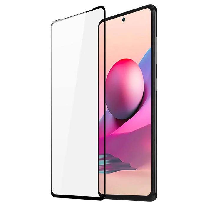 Dux Ducis Full Kaplama Redmi Note 10 Note 10S Cam Ekran Koruyucu-(5775) - Siyah