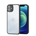 Dux Ducis iPhone 12 Aimo Series Premium Buzlu Sert PC-TPU Kılıf-(5775) - Siyah