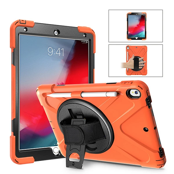 İPad Pro 10.5 Air10.5 2019 Kalem Yerli Standlı Zırh Kılıf Shockproof case-(5775) - Siyah