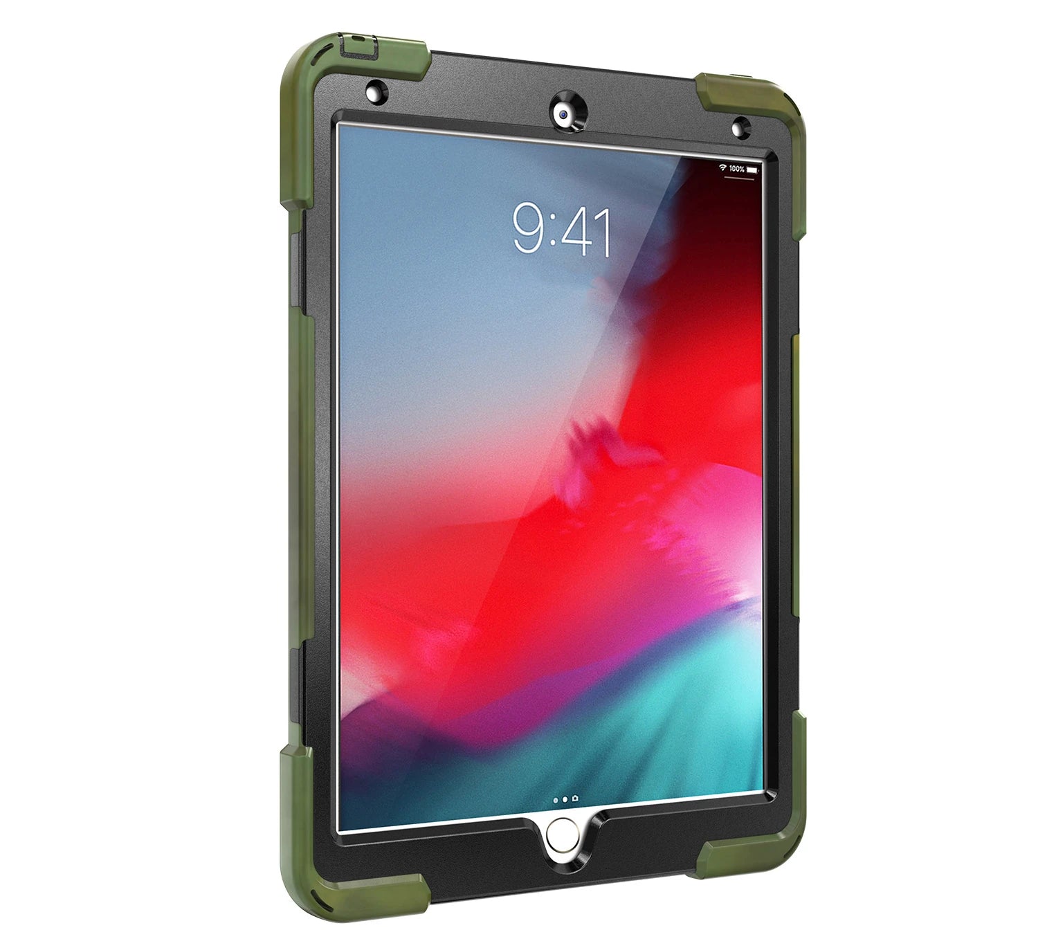 İPad Pro 10.5 Air10.5 2019 Kalem Yerli Standlı Zırh Kılıf Shockproof case-(5775) - Siyah
