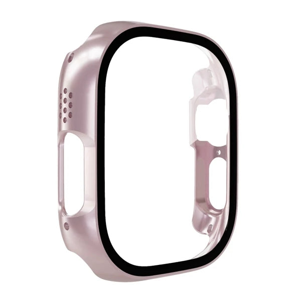 Ally Apple Watch Ultra 49mm için Hard PC Full Koruma Sert Armor Zırh Kılıf-(5775) - Gümüş