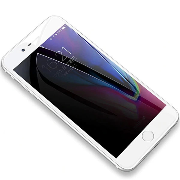 KUULAA İPhone 6S-6 Plus 3d Full Privacy Gizlilik Kırılmaz Cam Ekran Koruyucu-(5775) - Siyah