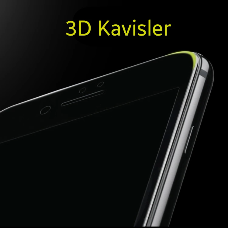 KUULAA İPhone 6S-6 Plus 3d Full Privacy Gizlilik Kırılmaz Cam Ekran Koruyucu-(5775) - Siyah
