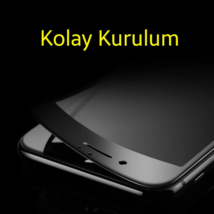 KUULAA İPhone 6S-6 Plus 3d Full Privacy Gizlilik Kırılmaz Cam Ekran Koruyucu-(5775) - Siyah