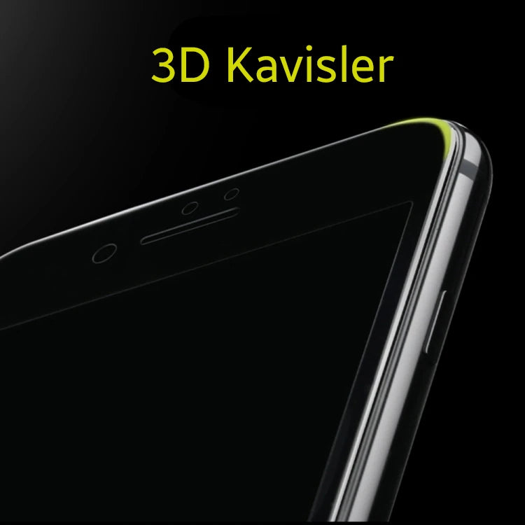 KUULAA İPhone 6S-6 Plus 3d Full Privacy Gizlilik Kırılmaz Cam Ekran Koruyucu-(5775) - Siyah