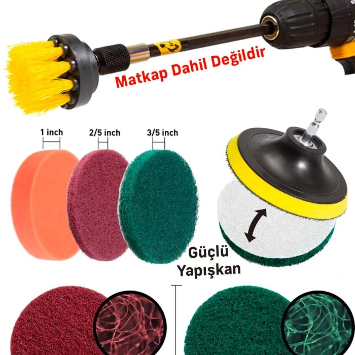 ALLY 31 Parça Çok Amaçlı Ev Banyo ve Araç Matkap Ucu Temizlik Seti-(5775) - RZ